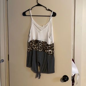 Cheetah Block Tank Top